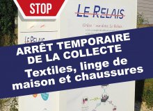 Suspension collecte des textiles