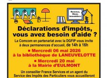 Permanences d'accompagnement à la déclaration des revenus 2026