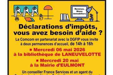 Permanences d'accompagnement à la déclaration des revenus 2026